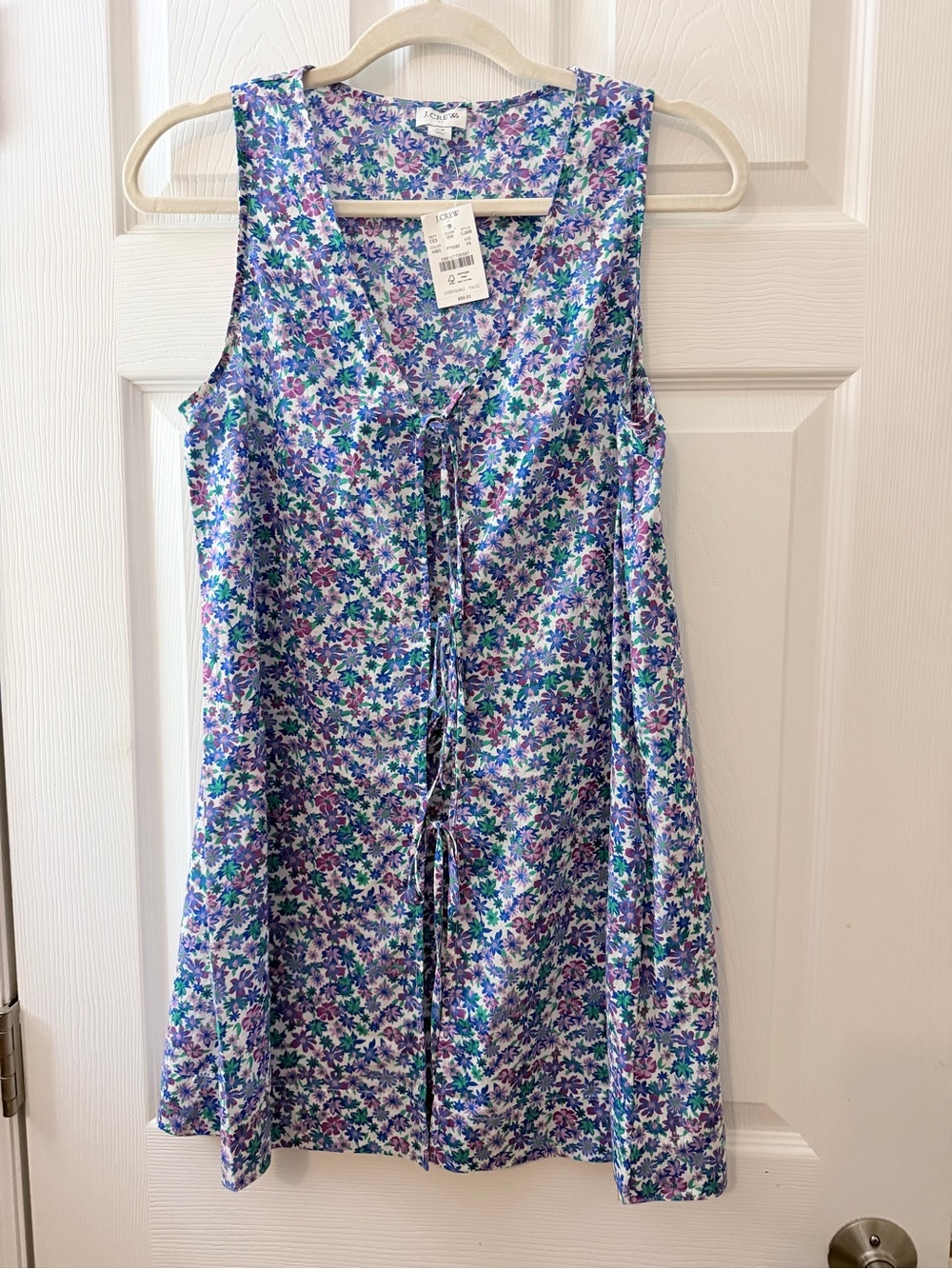 J.Crew floral tied dress coverup sz XS